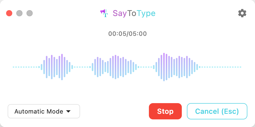 Press a hotkey and speak